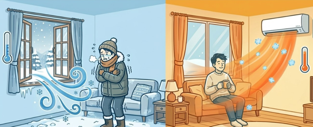 エアコン換気vs窓開け換気