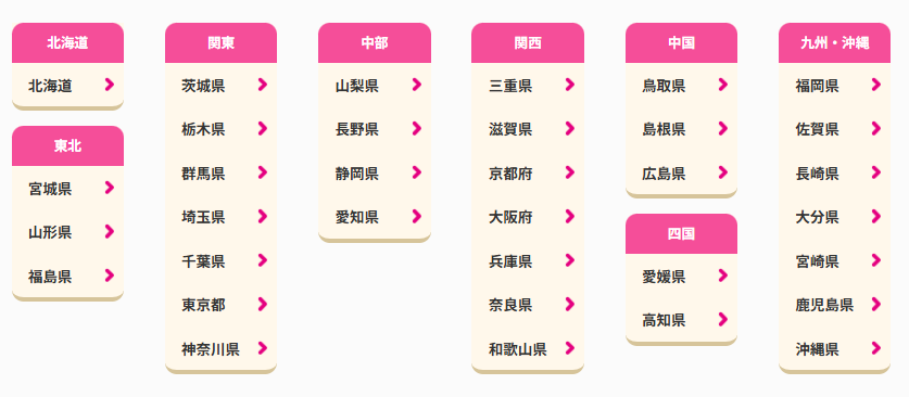 ベアーズ対応地域