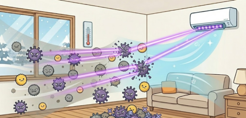 空気清浄機能照射式